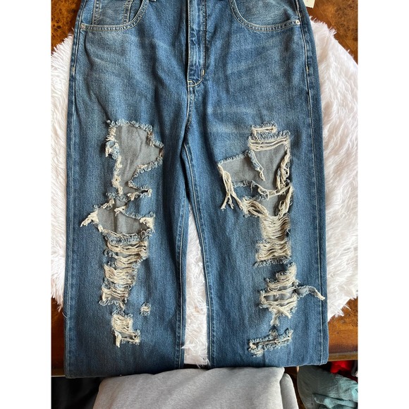 Anthropologie Pilcro Jeans Ripped Denim Size 27 NWT - Picture 5 of 10